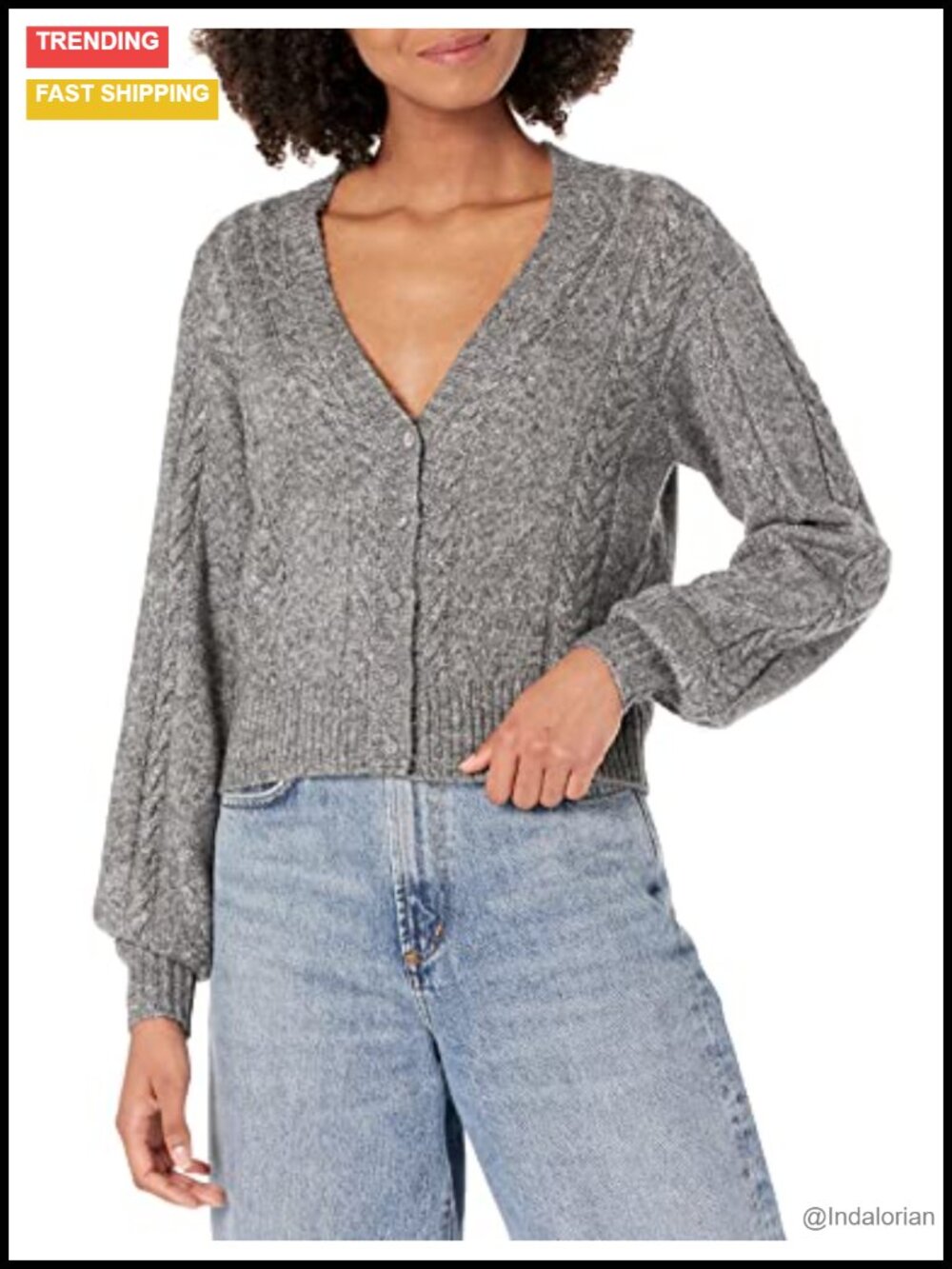 PAIGE Sofie Cardigan Women's Cropped Cable Knit Cotton Blend Sweater